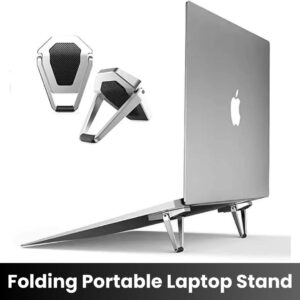 Marklif Premium Metal Folding Portable Laptop Stand Non-Slip Base Bracket